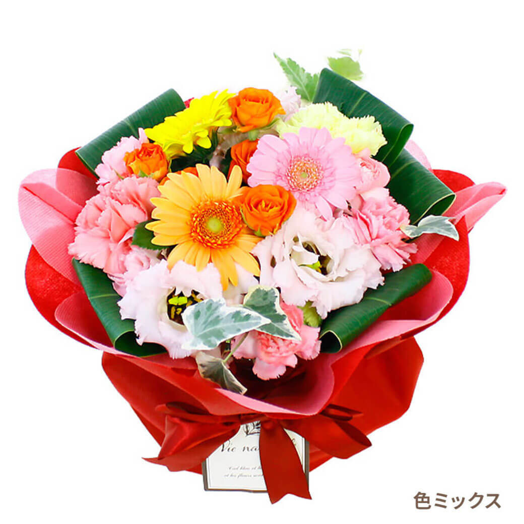 ダイヤモンドアート 赤の花束がかわいい 卒業祝い 入学祝いにおすすめ スタンディングブーケ Honey Bag (電報なし) お祝い 花 フラワー