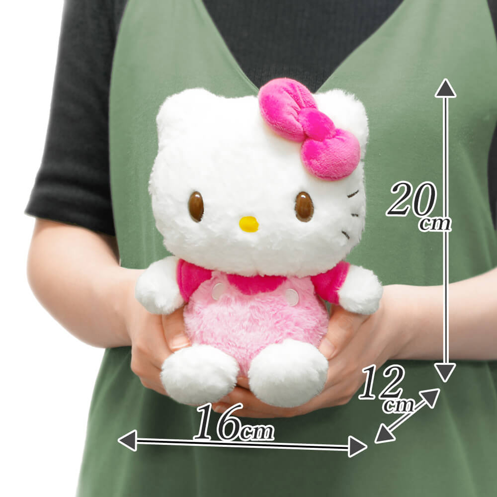サンリオほわほわぬいぐるみ S ペアセットのサイズ感