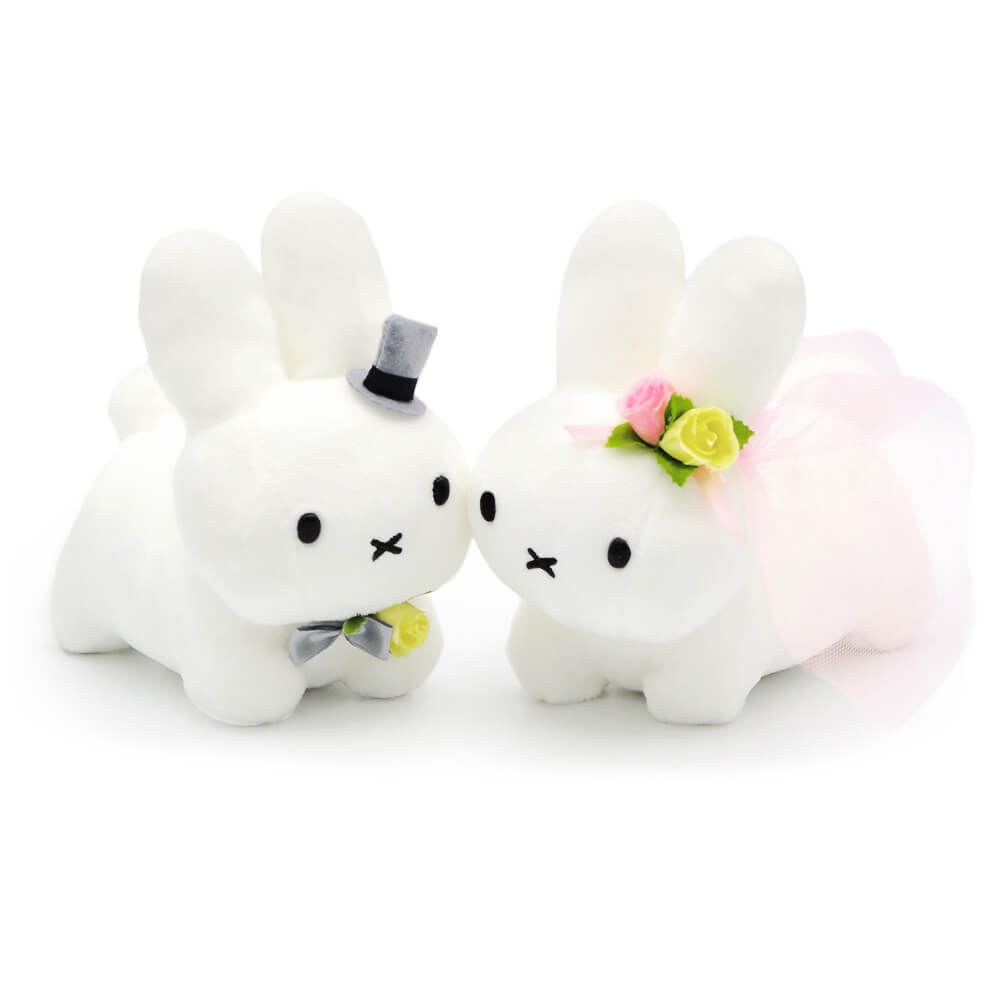 ぬいぐるみ「Dick Bruna ウェディングドール うさぎ」 (電報なし