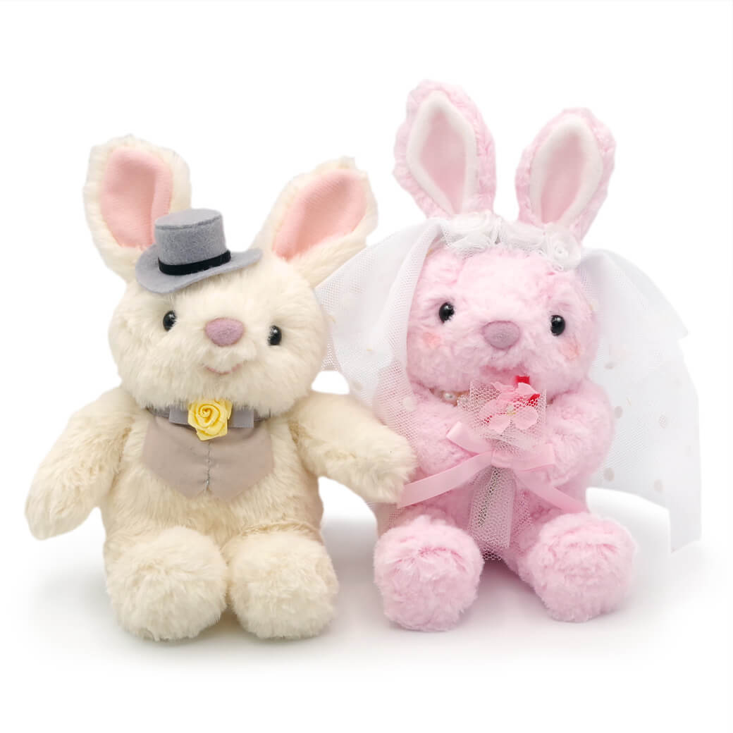 うさぎの羽の禿　うさぎのウエディング ぬいぐるみ【スペシャルウェディング<うさぎ>】をセットに追加