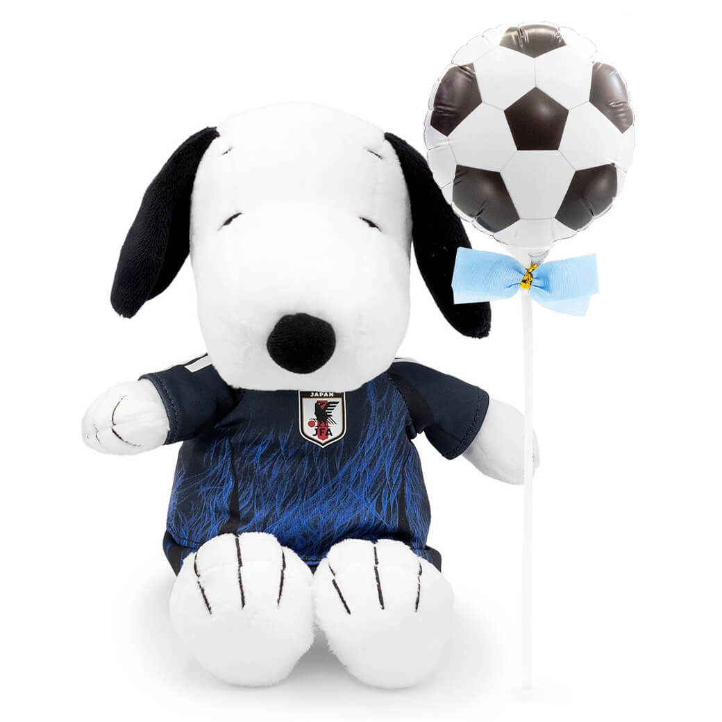 SNOOPY ぬいぐるみ「スヌーピー サッカー日本代表ver.」(電報
