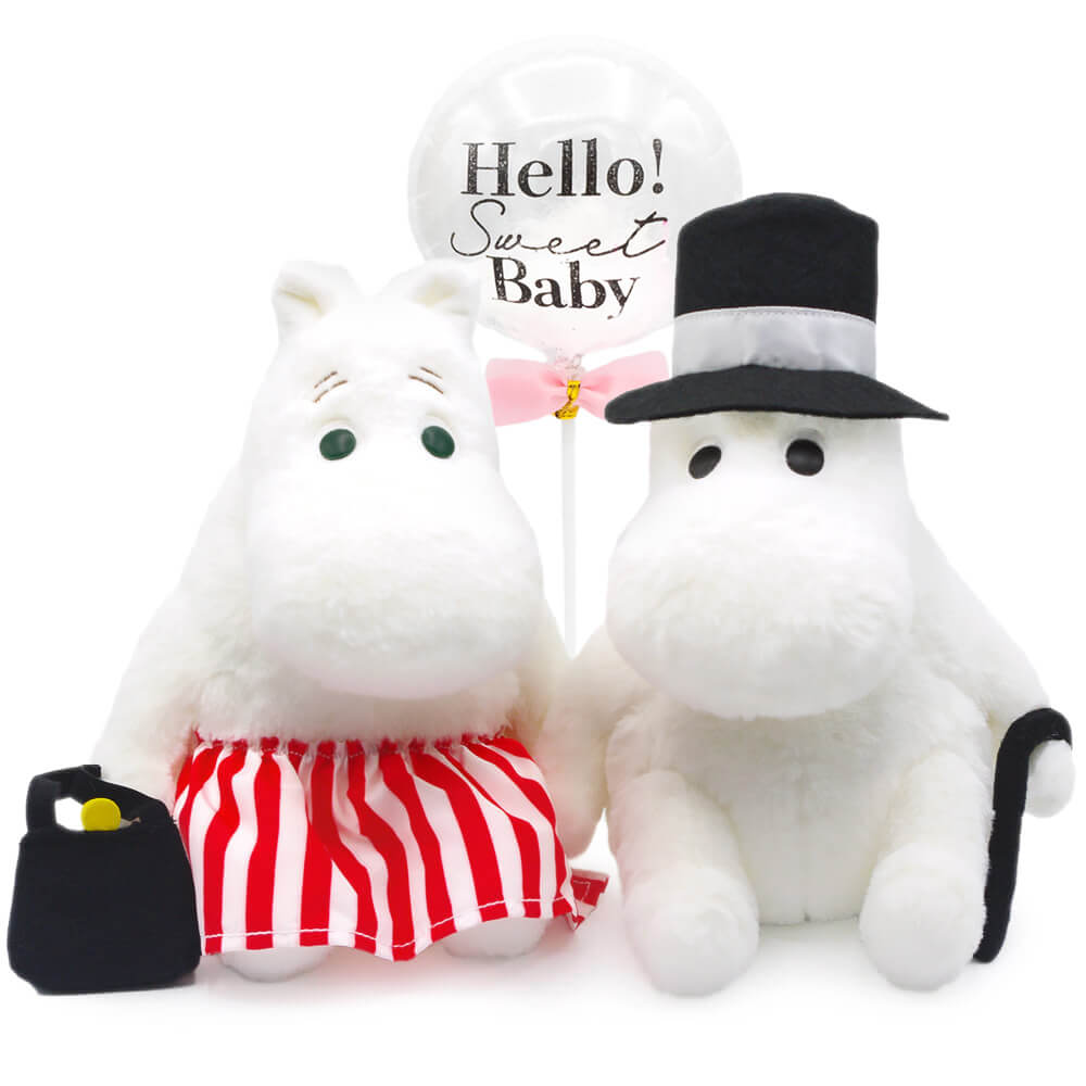 MOOMIN 「マシュマロぬいぐるみ ムーミンパパ・ムーミンママ S