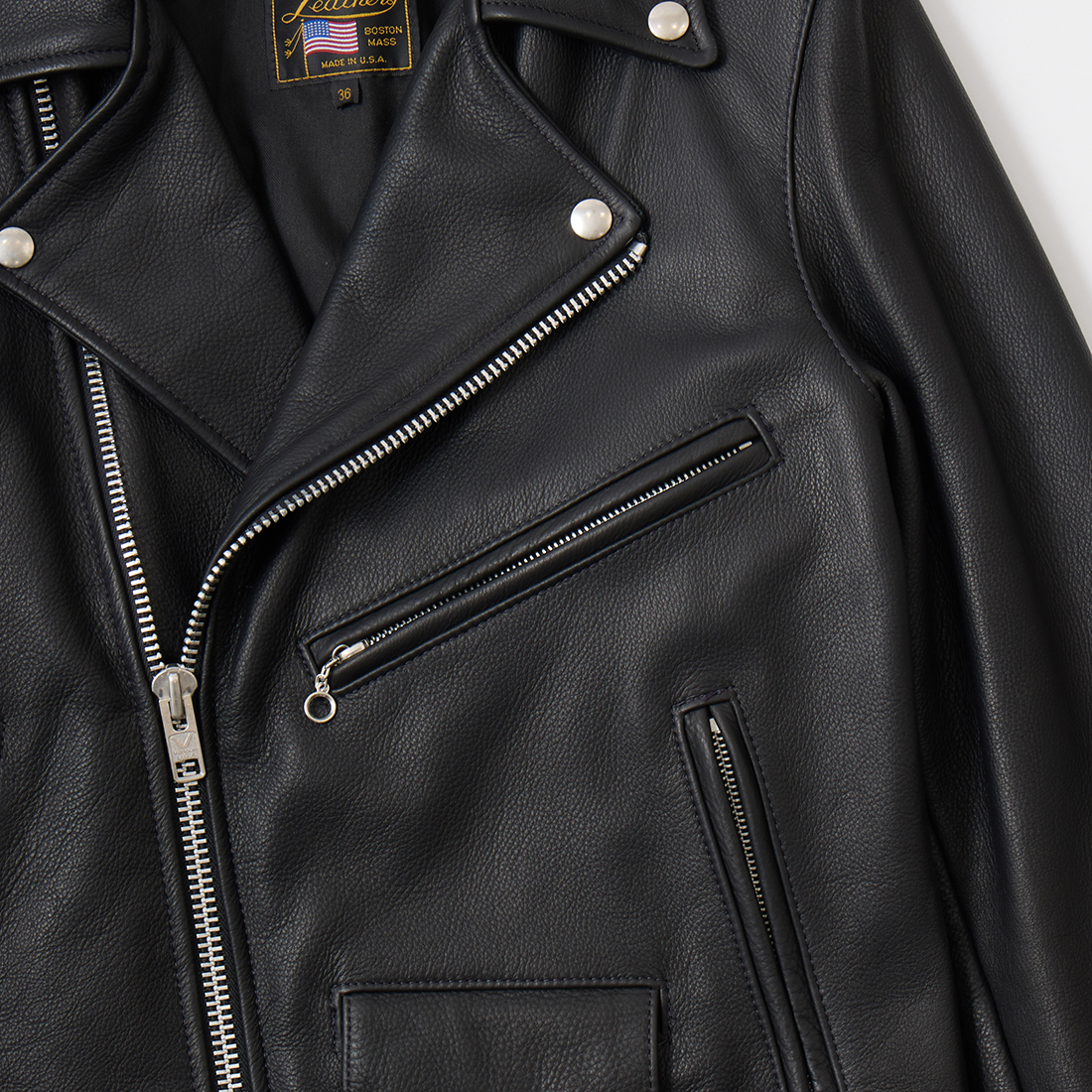 VANSON（バンソン） ダブルライダースジャケット ソフトカウハイド