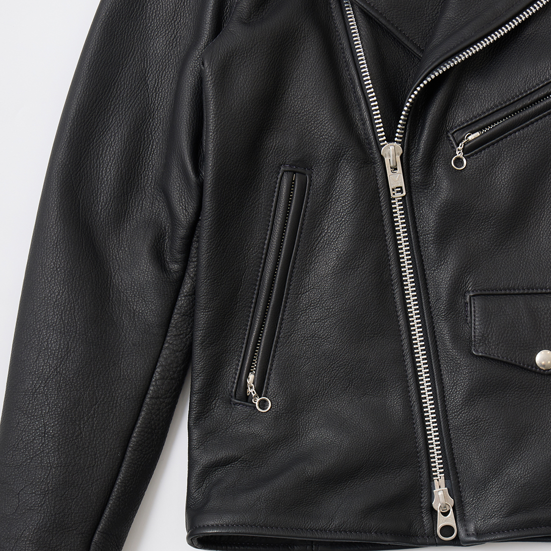 VANSON（バンソン） ダブルライダースジャケット ソフトカウハイド