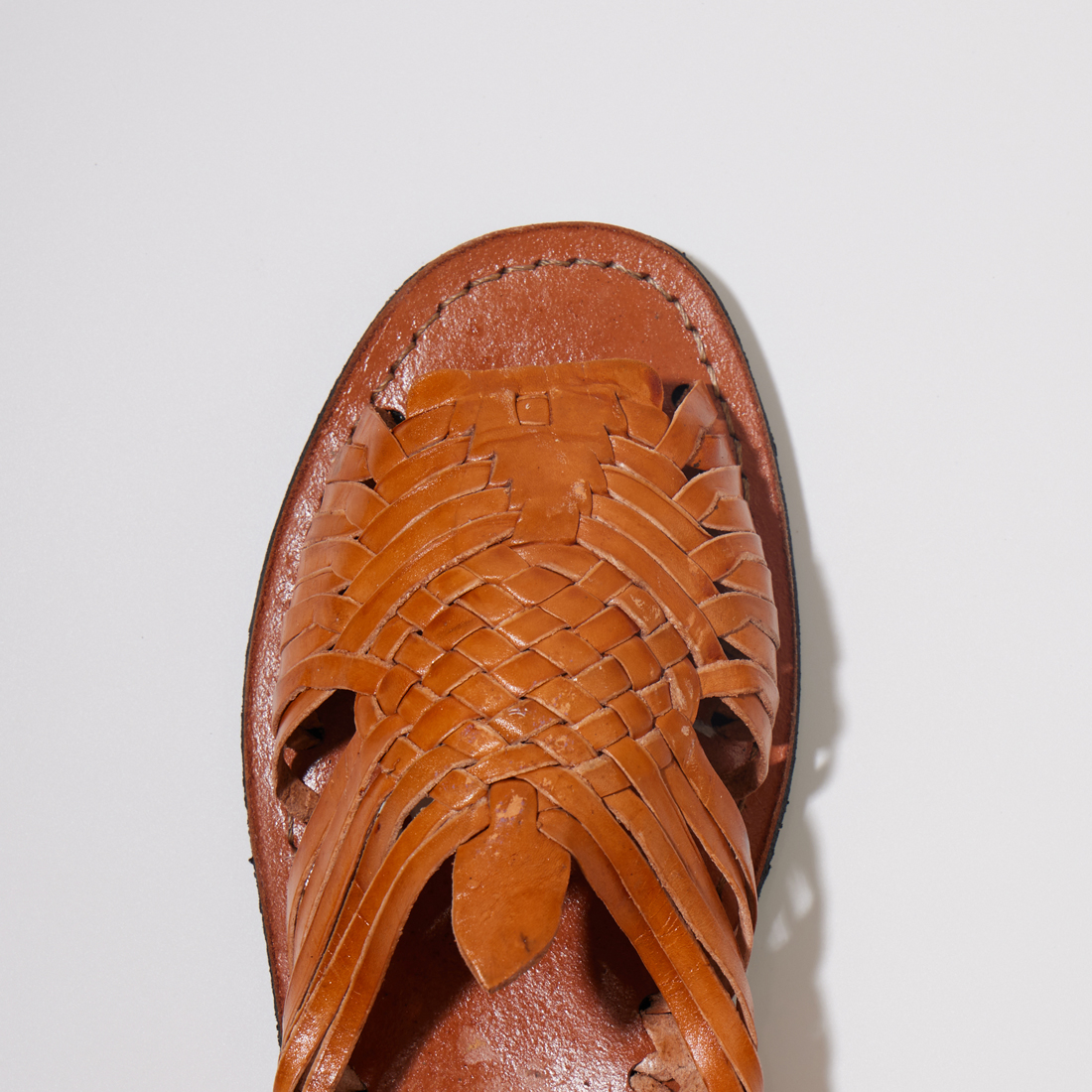 ワラチサンダル　ダークブラウン HUARACHE ワラチ レザーメッシュ コンフォートサンダル ダーク