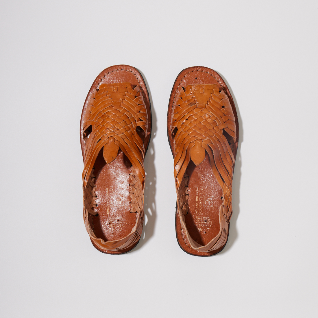 ワラチサンダル　ダークブラウン HUARACHE ワラチ レザーメッシュ コンフォートサンダル ダーク