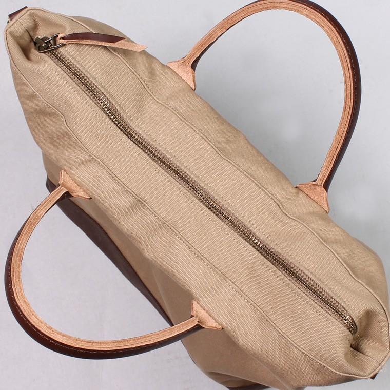 トートバッグ BOTE TOTE WITH ZIPPER TOP - メンズ HERITAGE LEATHER KHAKI_BOUBON 【2019春夏 クリアランスセール】 (ヘリテイジレザー)