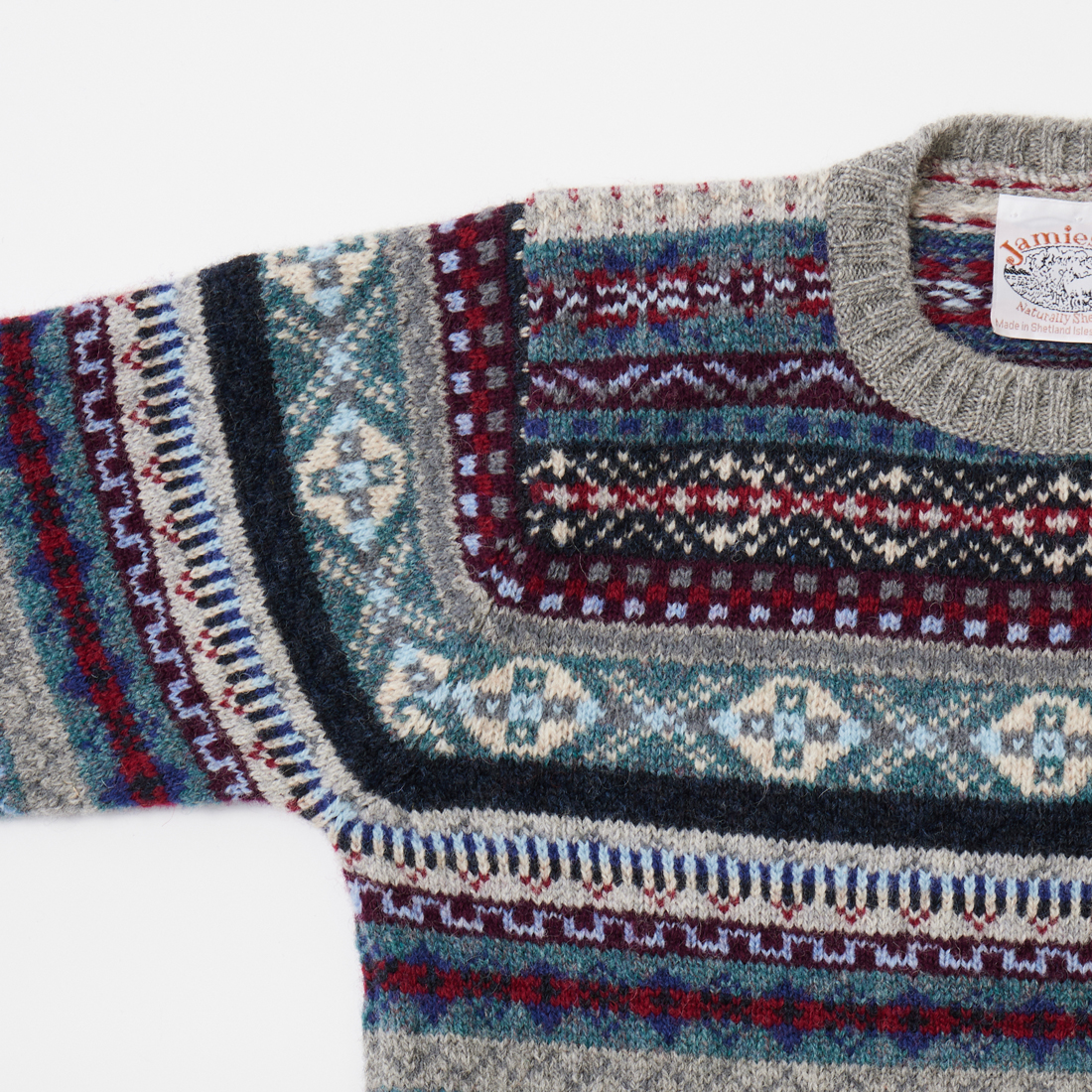 Lサイズ　jamieson's ジャミーソンズ フェアアイル ニット Jamieson's of Shetland JAMIESON'S ジャミーソンズ クルーネック
