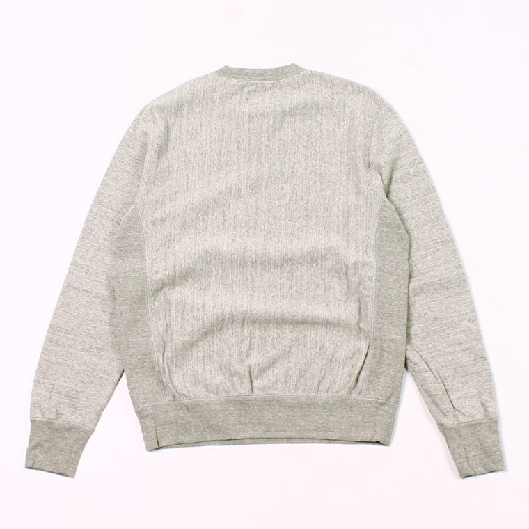 FELCO (フェルコ)  L/S INVERSE WEAVE V GUSSET SWEAT 12oz LT WEIGHT FRENCH TERRY - HEATHER GREY