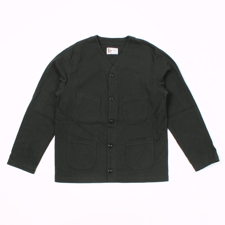 FELCO (フェルコ) 4PATCH POCKET CARDIGAN SUPER HARD JERSEY - BLACK