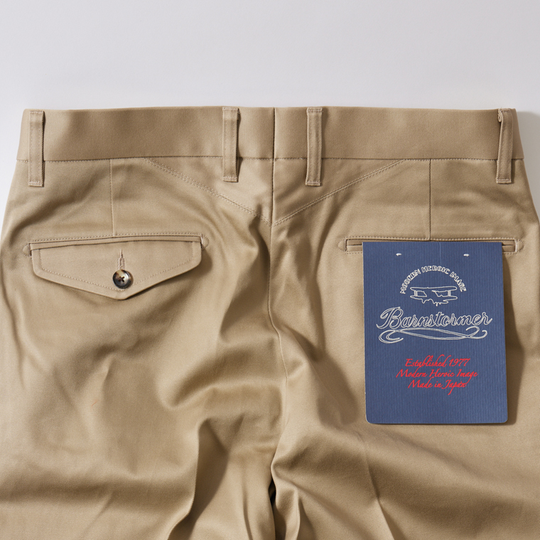 BARNSTORMER バーンストーマー メンズ チノパン 無地 日本製 国産