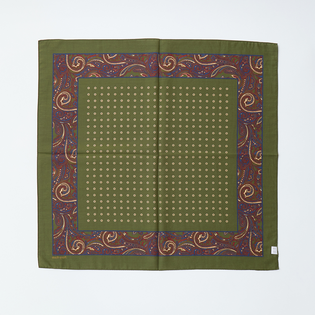 NAVY ROOTS ネイビールーツ,コットンシルク スカーフ ペイズリーパターン 日本製 メンズファッション,通販 通信販売