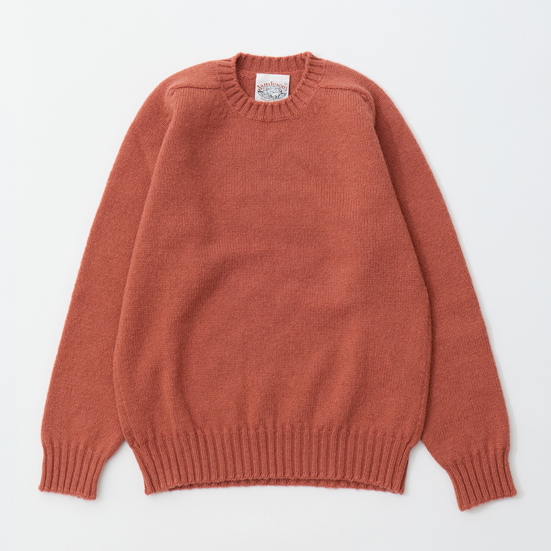 ジャミーソンズ Jamieson's ニット 赤 メンズ ノームコア Jamieson's of Shetland JAMIESON'S ジャミーソンズ クルーネック