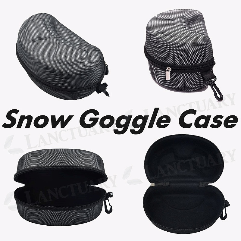 SWANS スノーゴーグル ケース付き スノーゴーグルケース 万能フック付き 軽量EVA素材 防水防塵 通気性