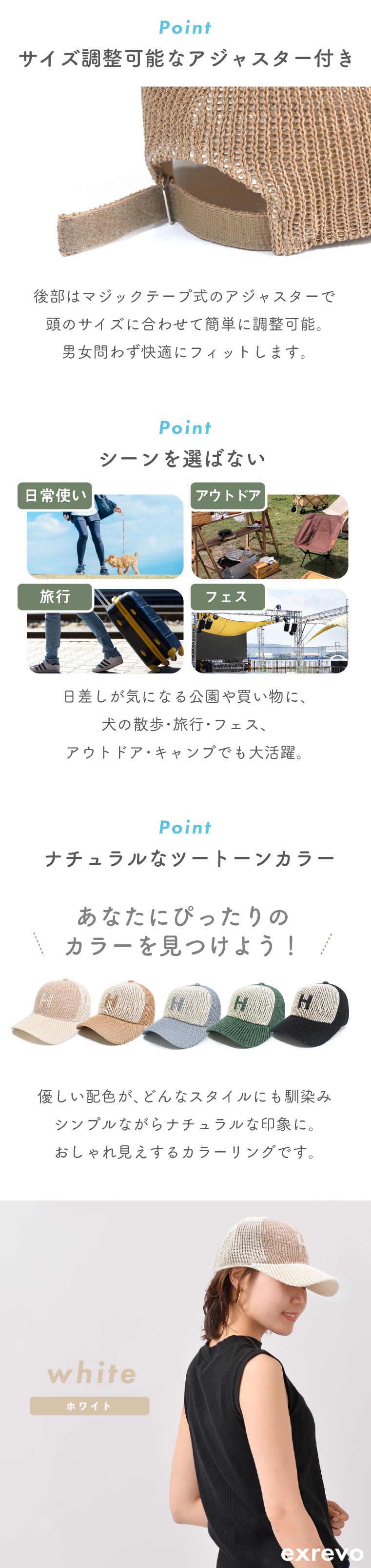 キャップ メッシュ