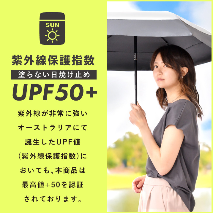 日傘 折りたたみ 完全遮光 ワンタッチ