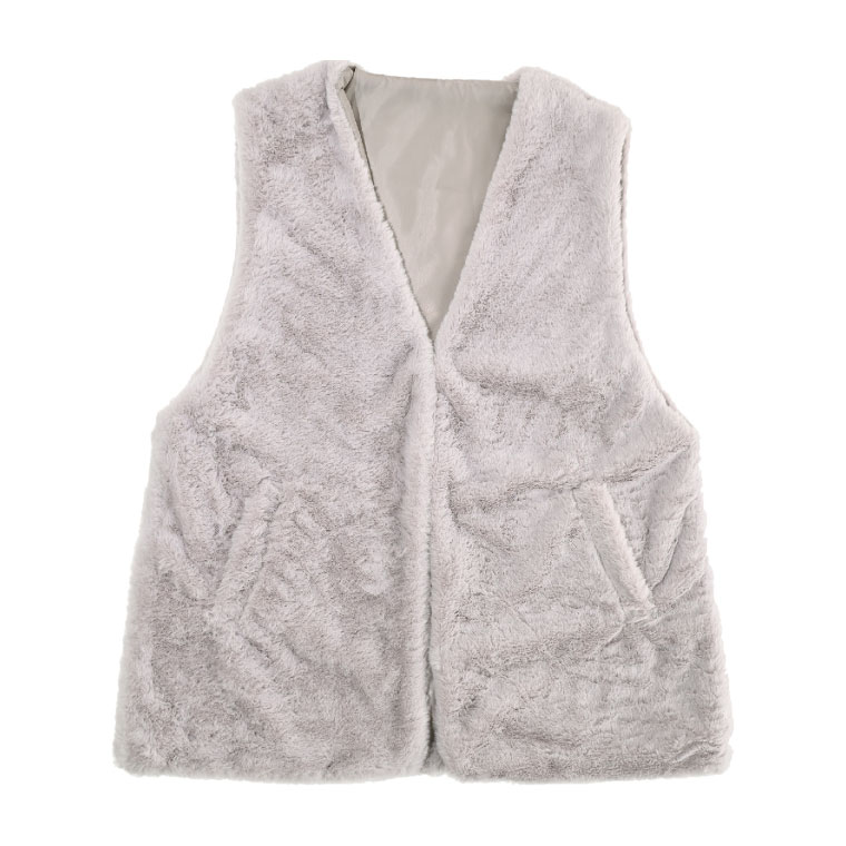 ファーベスト レディース フェイク フェイクファー ベスト ジレ