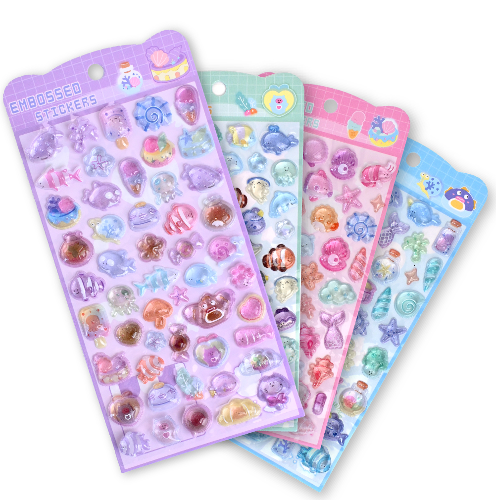 シール ボンボン 樹脂 ぷっくり ぷくぷく 3Dシール おしり かわいい