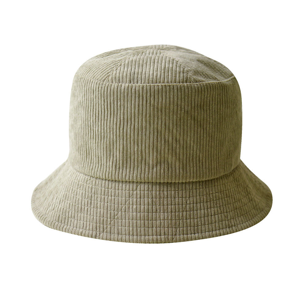 コーデュロイ バケットハット シンプル レディース 帽子