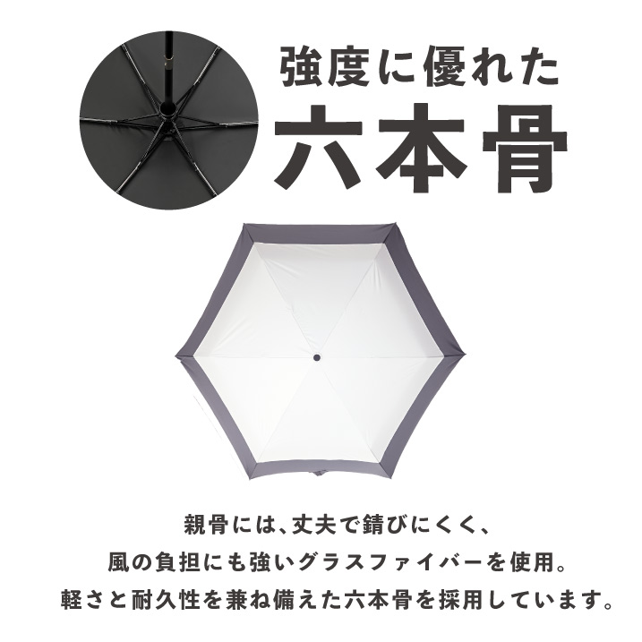 日傘 折りたたみ 完全遮光 ワンタッチ