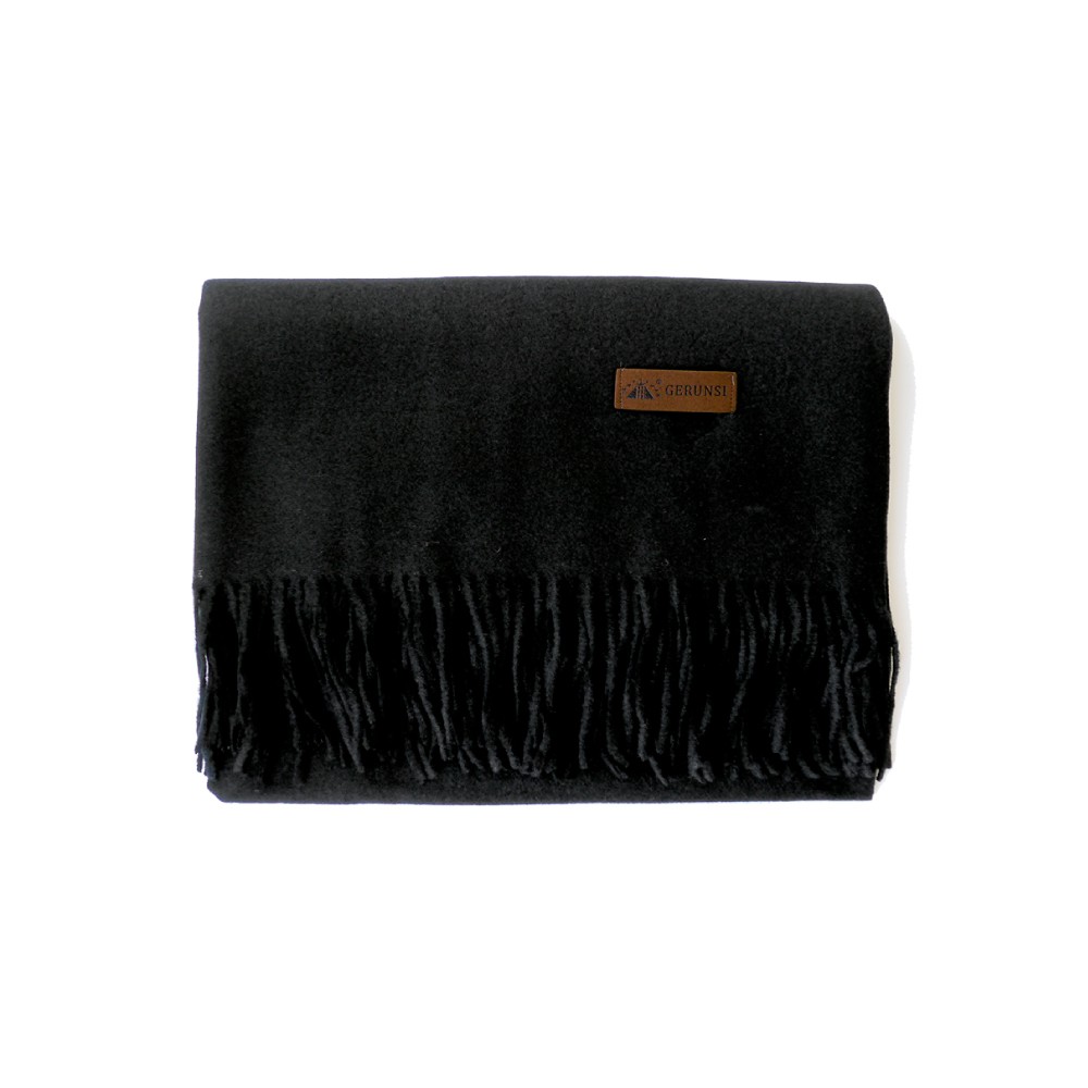 ストール 大判 無地 マフラー レディース カシミヤタッチ 黒 ショール 厚手 メンズ St 09 ファッション雑貨 小物のエクレボ 通販 Yahoo ショッピング