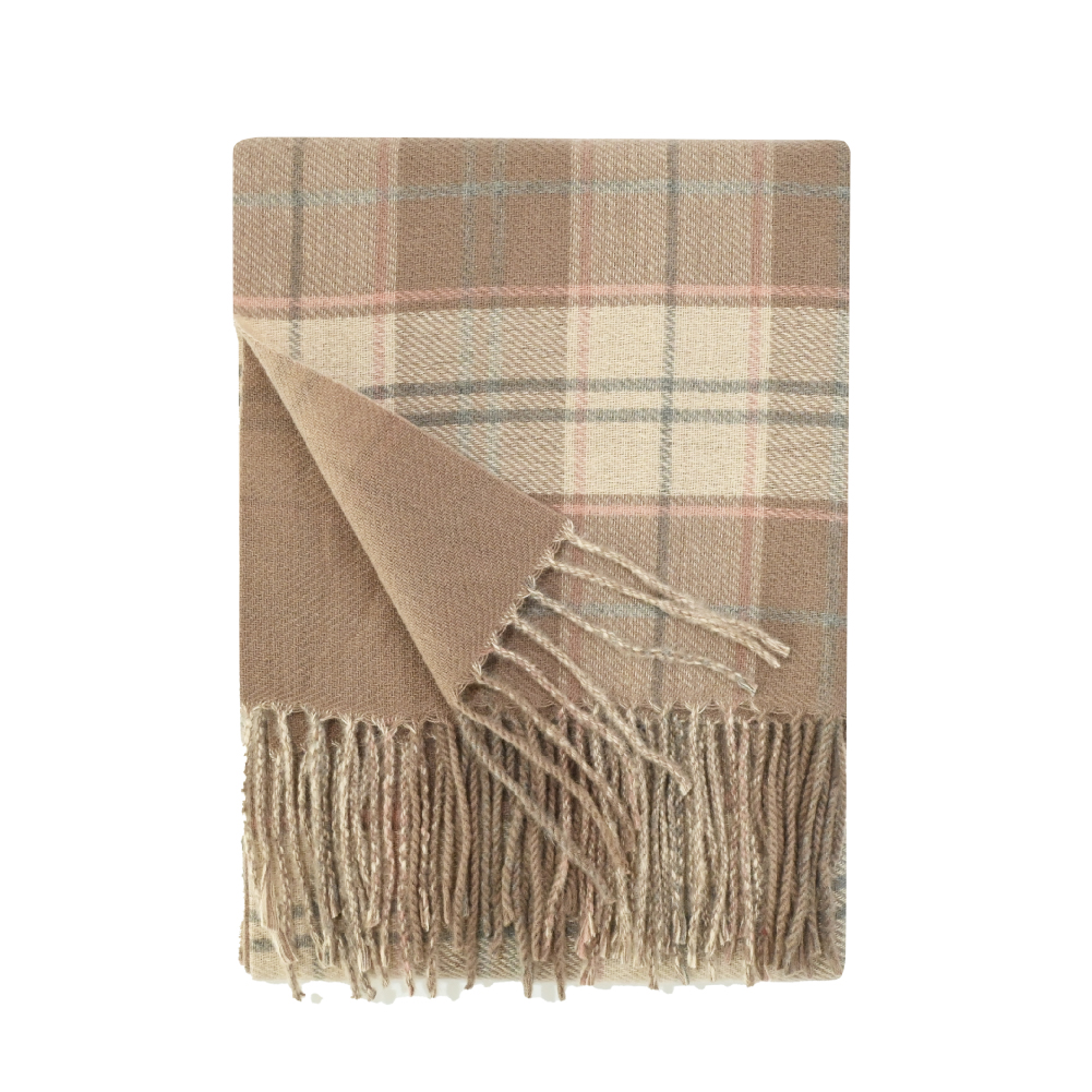 LUCIANNA（ルチアーナ） ストール 大判 チェック マフラー レディース