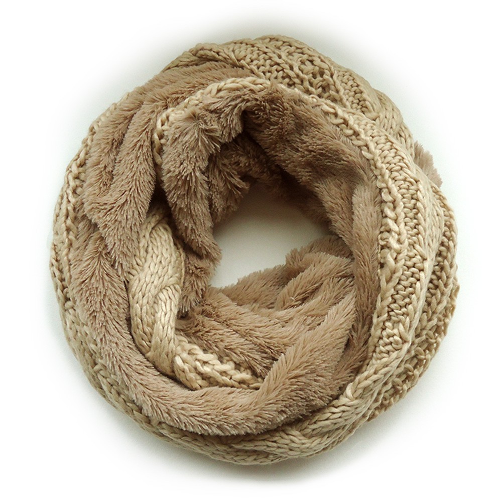 LUCIANNA（ルチアーナ） スヌード ファー ニット ロング レディース