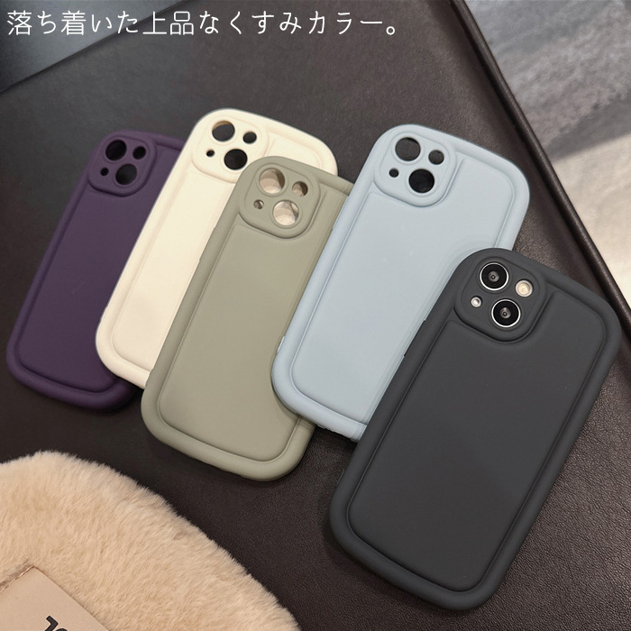 iPhoneケース iPhone14 シリコンケース 立体 ぷくぷく くすみ カラー iPhoneSE3 iPhone13 スマホケース シリコン  かわいい シンプル