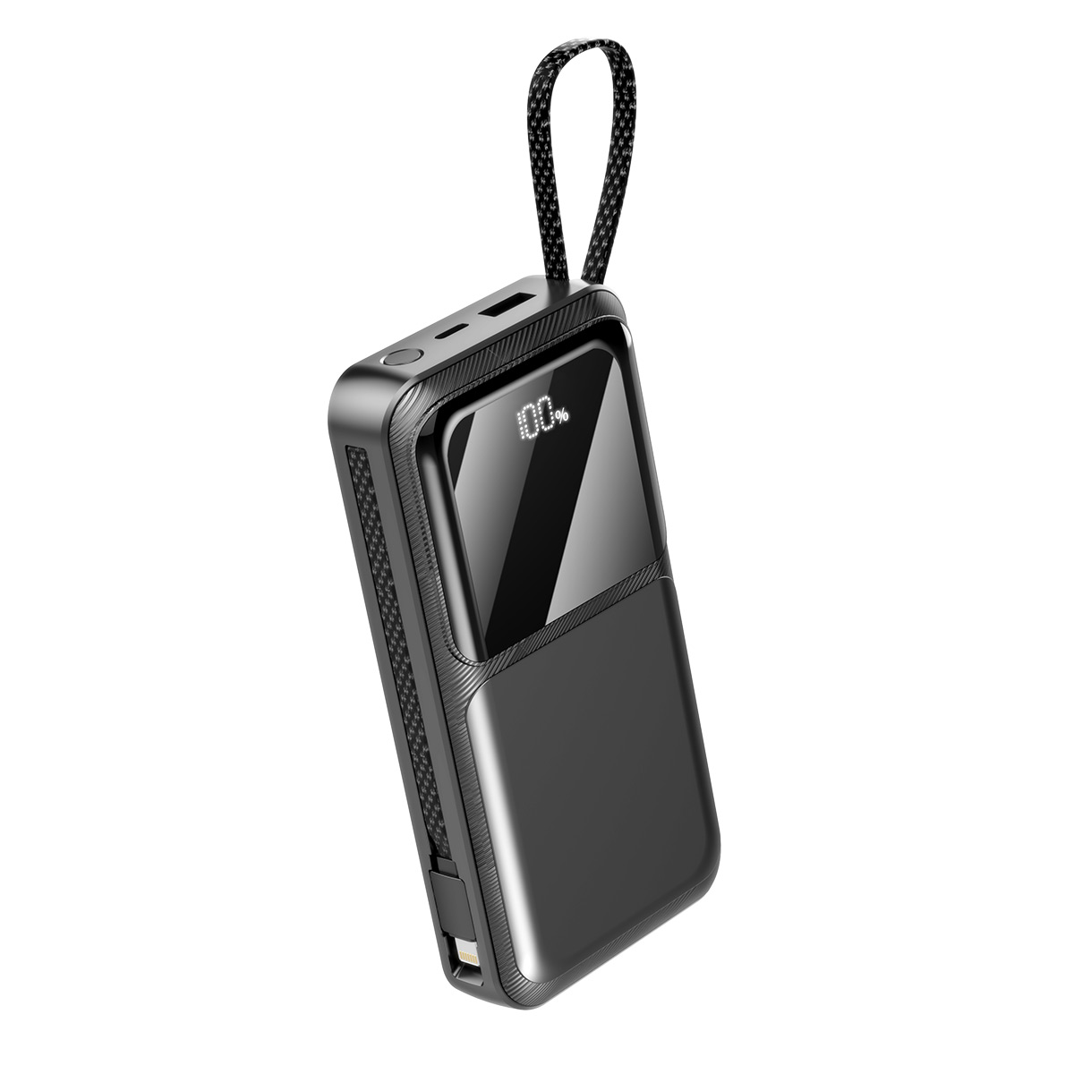 モバイルバッテリー 大容量 40000mAh 2.1A急速充電 軽量 小型 ケーブル内蔵 4台同時充電 携帯バッテリー LED残量表示 携帯充電器 持ち運び便利 PSE認証 | SHRATCH | 01