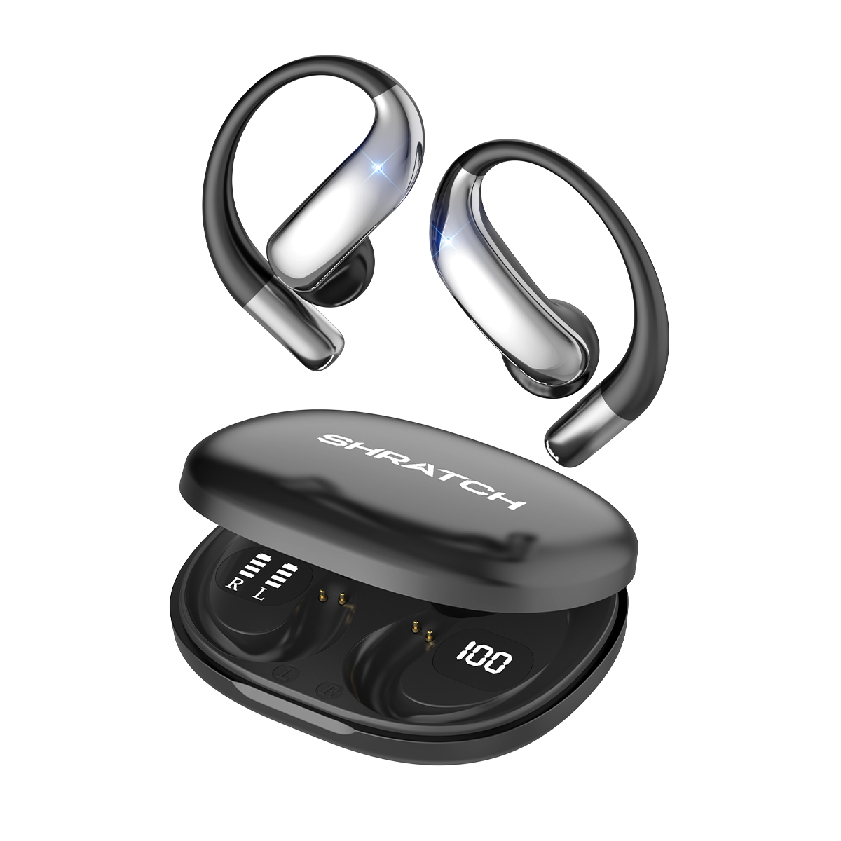 SHRATCH ワイヤレスイヤホン 骨伝導 イヤホン bluetoothイヤホン