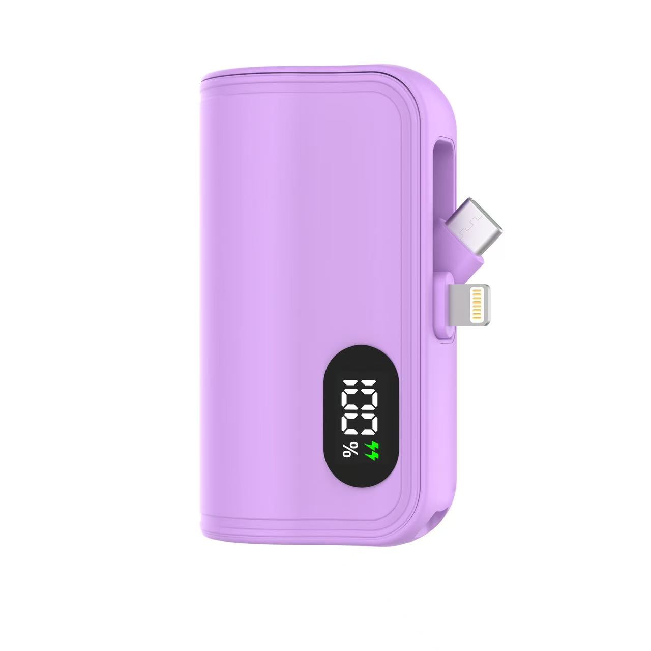 モバイルバッテリー 超ミニ 6000mAh 防災電源 急速充電 iPhone17充電 Type-C/iPhoneコネクター付 残量表示 携帯バッテリー PSE認証 停電対策 | SHRATCH | 03