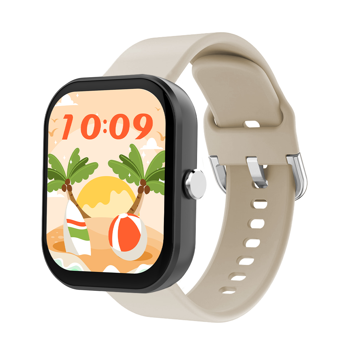 SHRATCH スマートウォッチ 通話機能付 1.98インチ大画面 血圧測定 血中