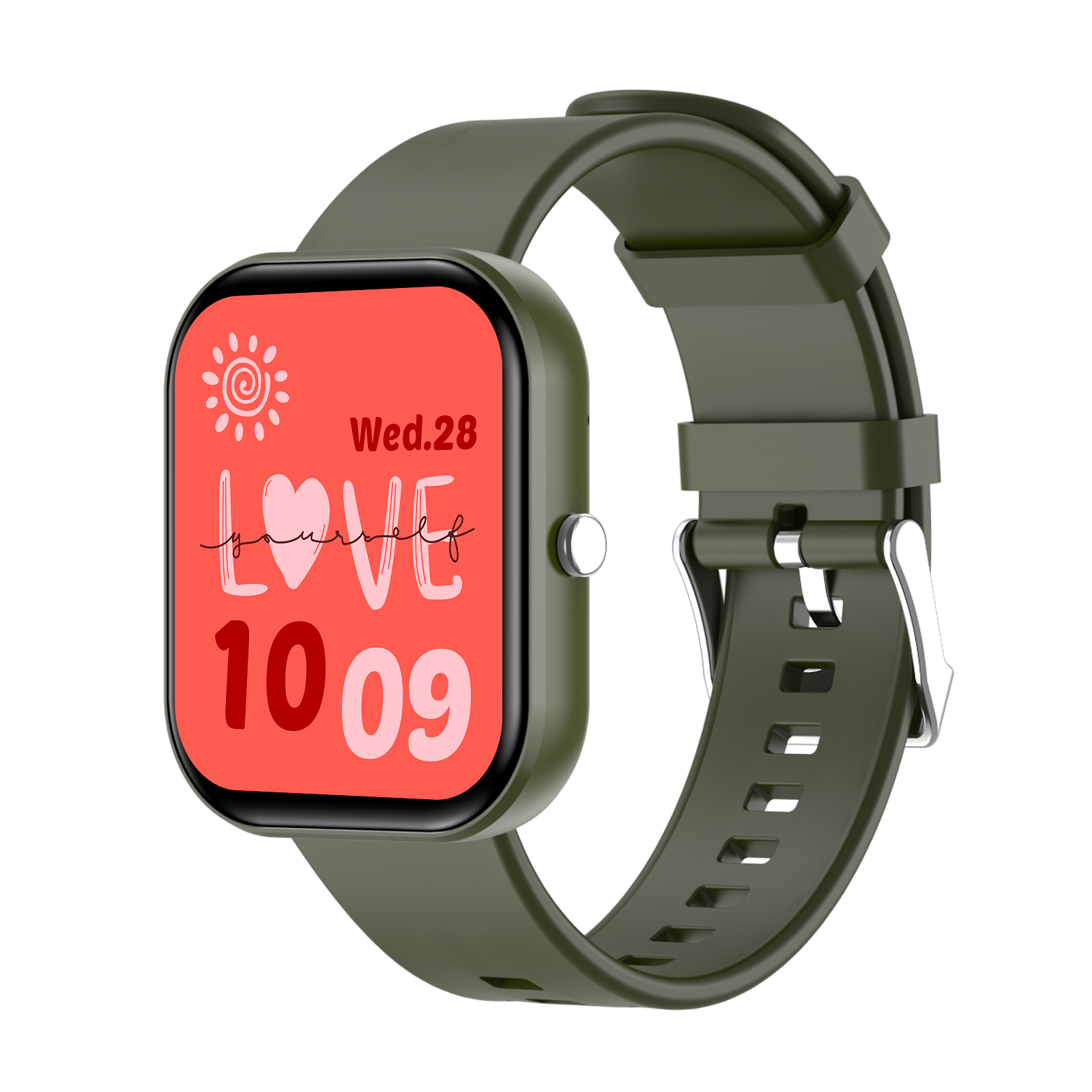 SHRATCH スマートウォッチ 通話機能付 1.98インチ大画面 血圧測定 血中