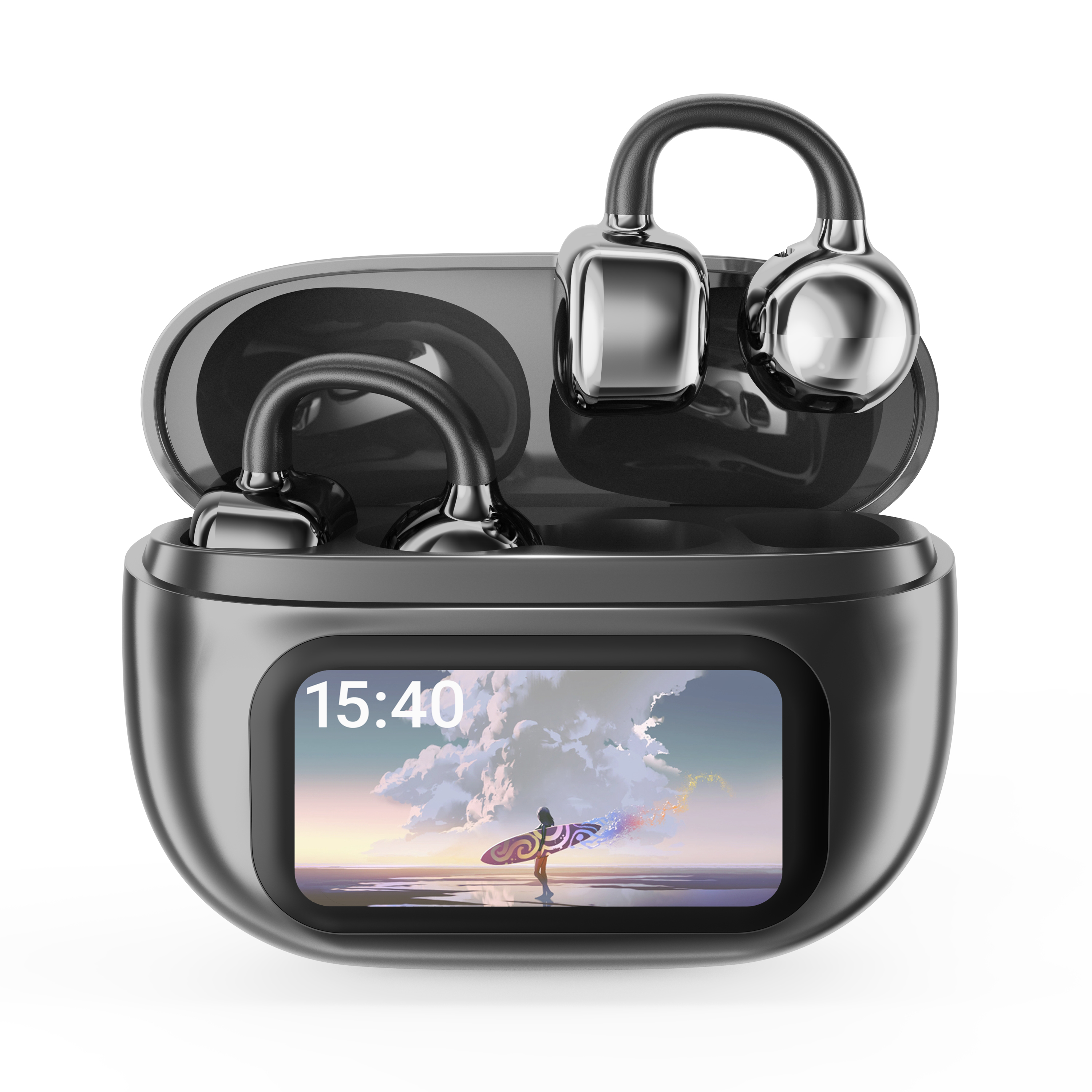 ワイヤレスイヤホン イヤーカフ イヤホン bluetooth 骨伝導イヤホン