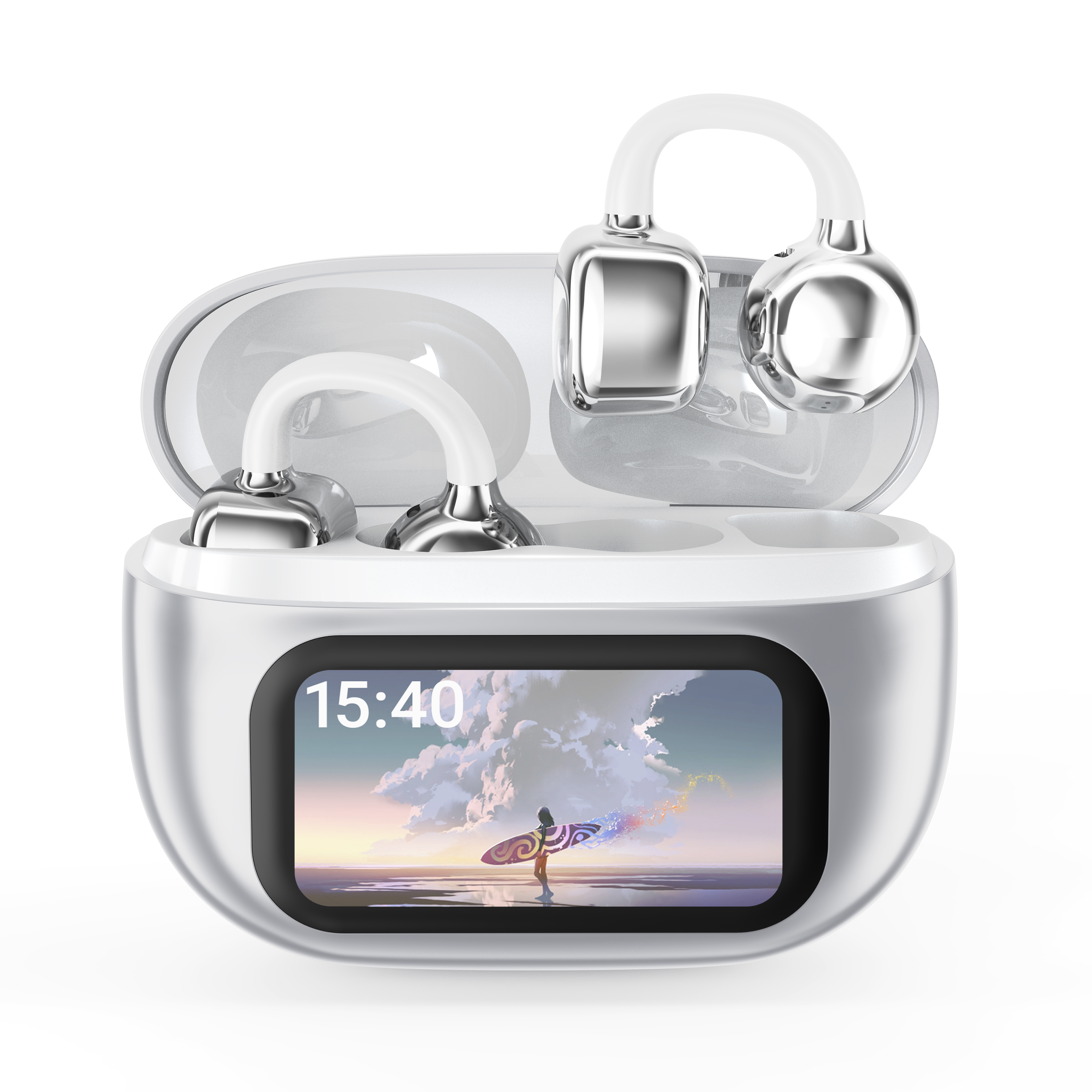 ワイヤレスイヤホン イヤーカフ イヤホン bluetooth 骨伝導イヤホン