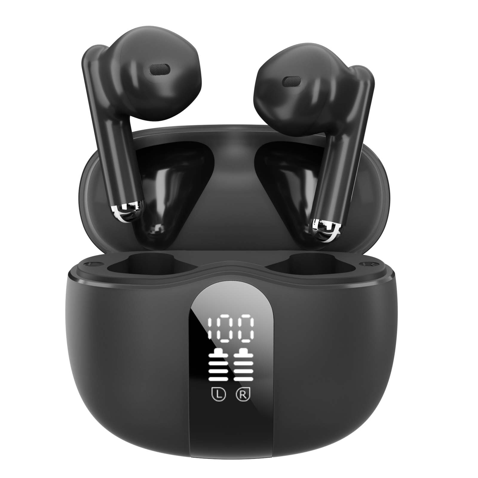 ワイヤレスイヤホンイヤホン マイク付き bluetoothイヤホン SHRATCH 残量表示 Bluetooth5.4 ANC  自動ペアリング 35H連続再生 HiFi高音質 |  | 01