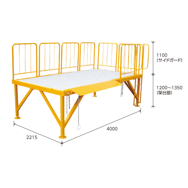バンステージ2 バンニング用プラットホーム コンテナへの搬出入が楽々【地域限定送料無料】 : svs0420 : エクステリアストック - 通販 -  Yahoo!ショッピング