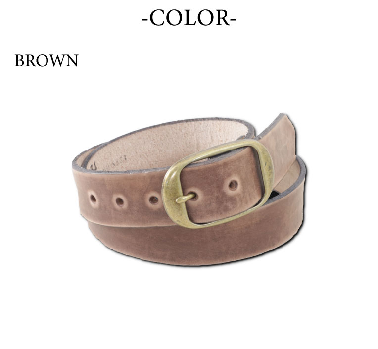 『BRACKNEY LEATHER WORKS/ブラックニーレザーワークス』BPR112 LEATHER PLAIN BELT/レザープレーンベルト  -全5色-