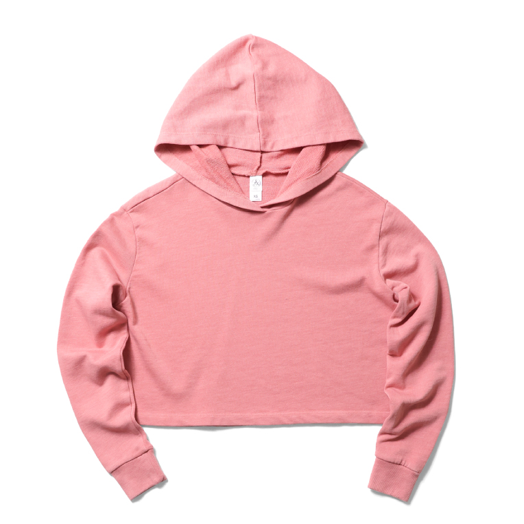 ALTERNATIVE / オルタナティブ  A-8642 Women's Mineral Wash French Terry Crop Pullover Hoodie / クロッププルオーバーフーディー-全3色- | LOS ANGELES APPAREL | 03