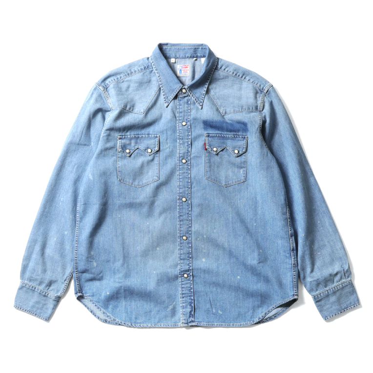 LEVI'S VINTAGE CLOTHING / リーバイス ヴィンテージ クロージング B-07205 SAWTOOTH DENIM SHIRT / ソウトゥース デニム シャツ -全1色- |  | 01