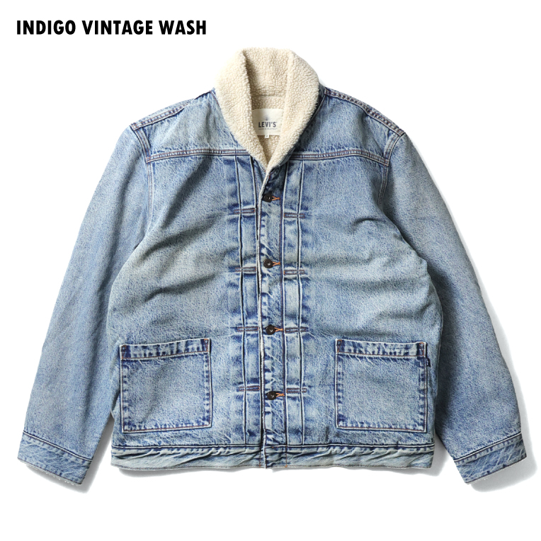 Levi's デニムジャケット ダメージ加工 並行輸入品】LEVI'S / リーバイス B-34463 MADE CRAFT DENIM JACKET