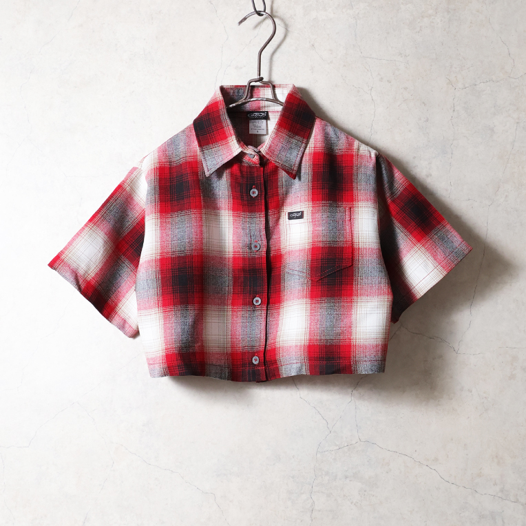 CALTOP  / キャルトップ CLTPWS001 S/S GIRLS CROP SHIRT / クロップ丈半袖シャツ -全6色- |  | 01
