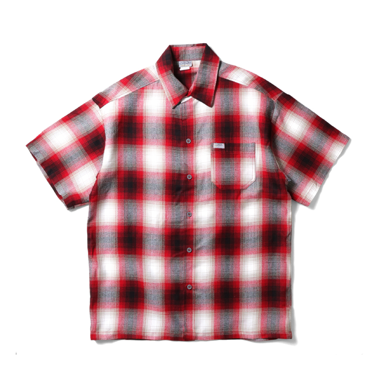 【並行輸入品】CALTOP  / キャルトップ CLTP2000S PLAID S/S SHIRT / プラッドショートスリーブシャツ -全11色- |  | 01