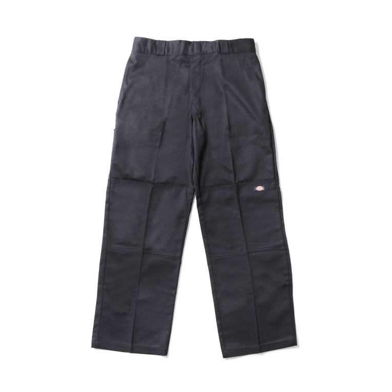 Dickies ダブルニー　ブラック　花柄ペイント ディッキーズ ダブルニー（メンズワーク、ペインターパンツ