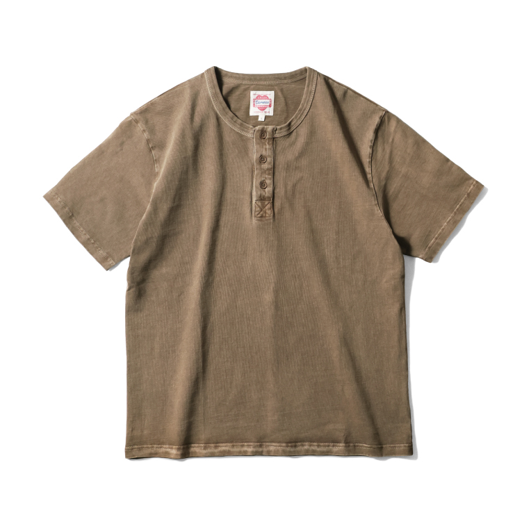 INDIGO SEA / インディゴシー  INS267 THREE BUTTON HENLEY SHIRT / スリーボタンヘンリーネックTシャツ -全3色- |  | 01