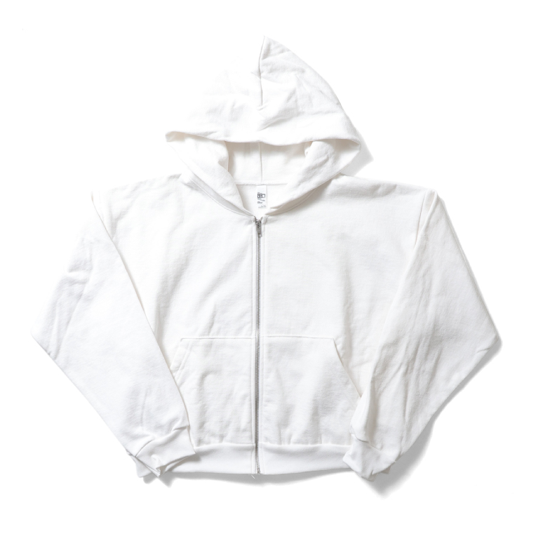 LOS ANGELES APPAREL / ロサンゼルスアパレル L-HF16 HEAVY FLEECE CROPPED ZIP UP / ヘビーフリースクロップ丈ジップアップパーカー -全3色-