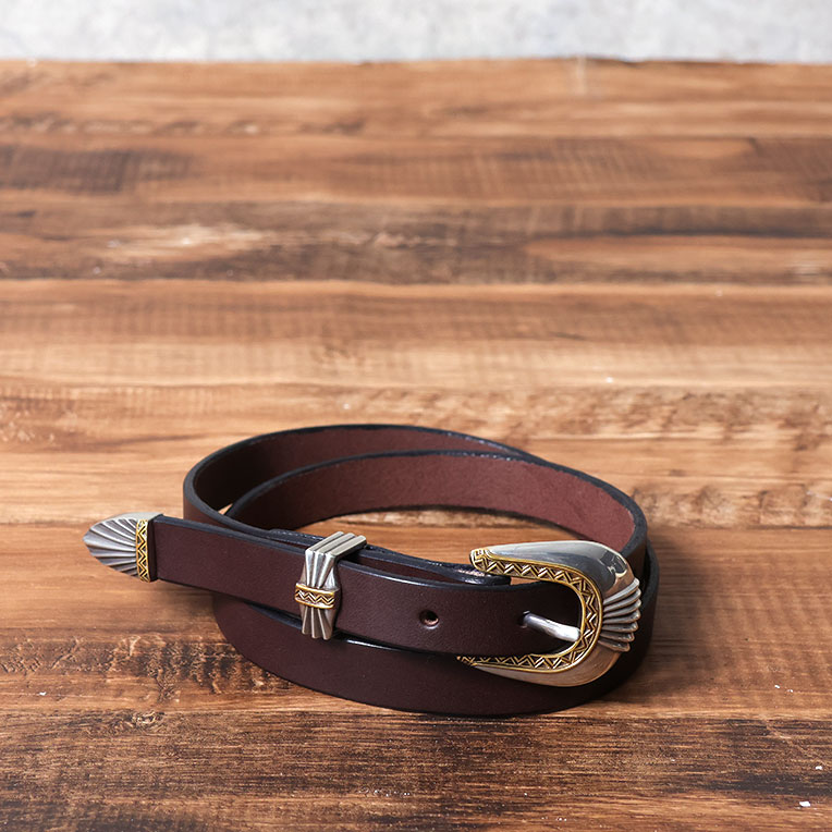 【並行輸入品】MOONSHINE LEATHER CO. / ムーンシャインレザーカンパニー MOON001 DEL RIO BUCKLE BELT / デルリオバックルベルト -全2色- | LOS ANGELES APPAREL | 01