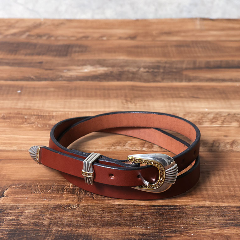 【並行輸入品】MOONSHINE LEATHER CO. / ムーンシャインレザーカンパニー MOON001 DEL RIO BUCKLE BELT / デルリオバックルベルト -全2色- | LOS ANGELES APPAREL | 02