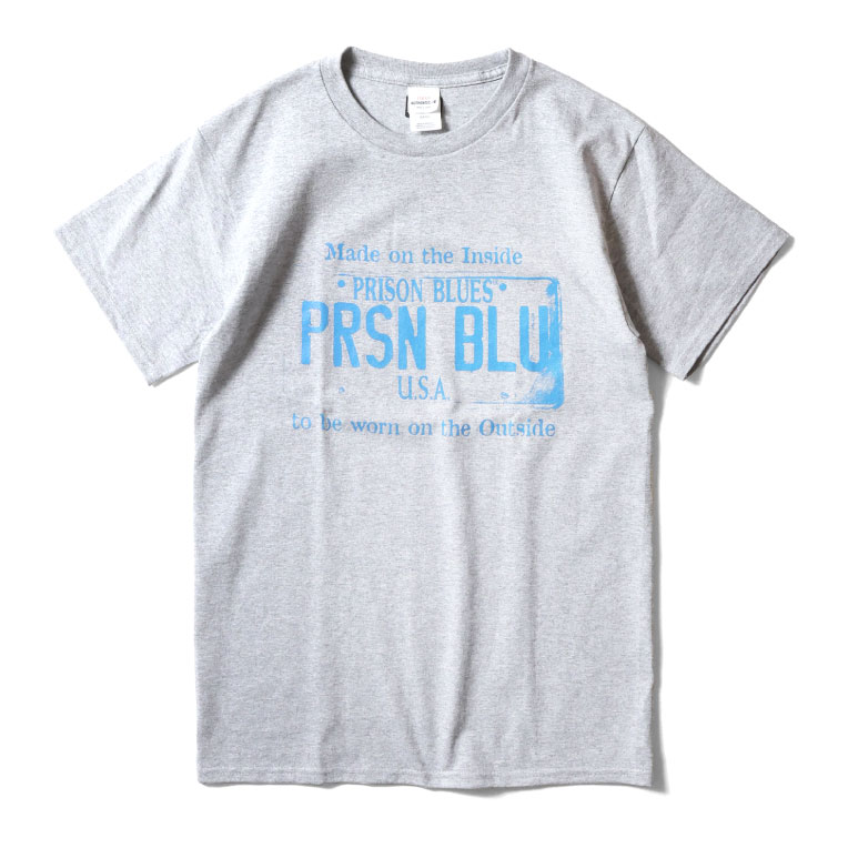 【並行輸入品】PRISON BLUES / プリズンブルース PRBS230 USA PLATE T-SHIRT / プレートロゴプリント半袖Ｔシャツ  -全5色- |  | 03
