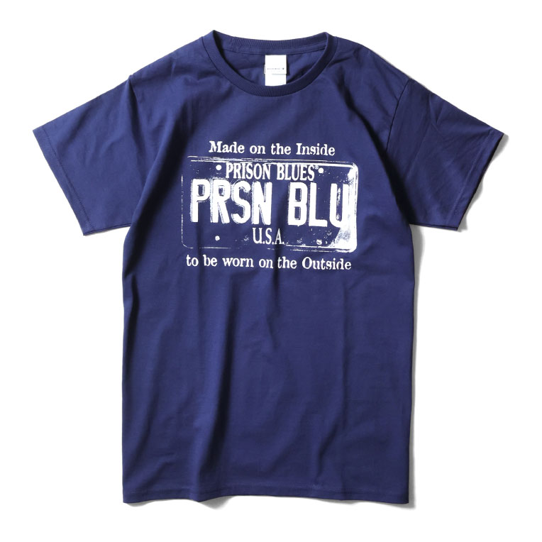 【並行輸入品】PRISON BLUES / プリズンブルース PRBS230 USA PLATE T-SHIRT / プレートロゴプリント半袖Ｔシャツ  -全5色- |  | 02